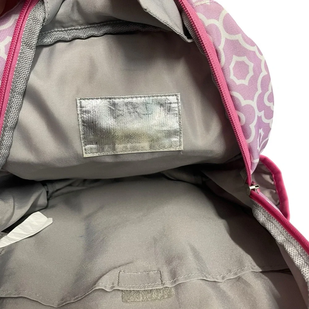 Pottery Barn Kids Purple and Pink Geometric Pattern Small‎ Backpack